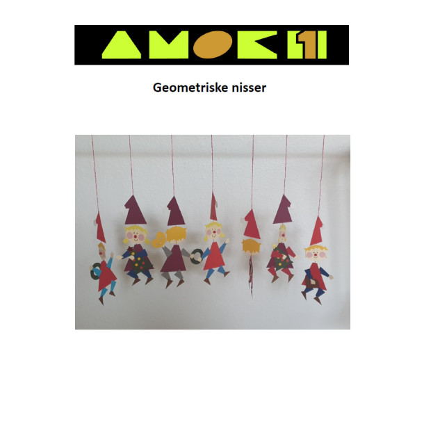 Opskrift - Geometriske nisser (papirklip)