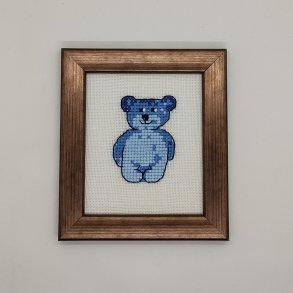 Lille bamse broderet