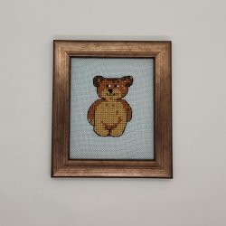 Lille bamse broderet