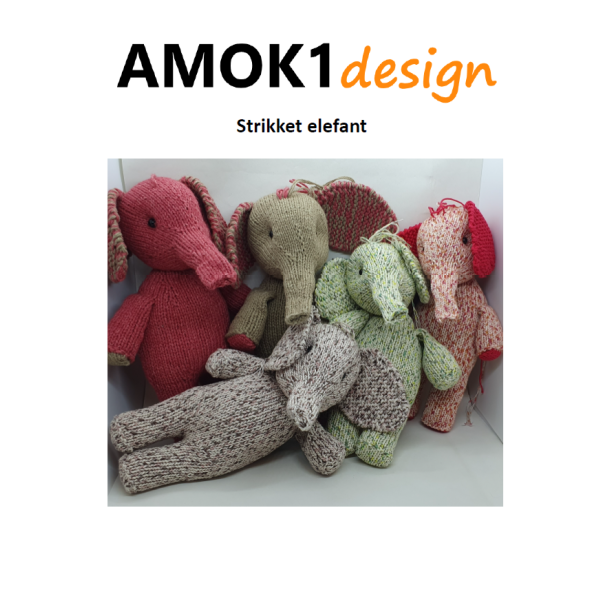 Opskrift - Strikket elefant