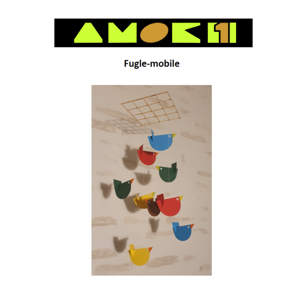 Opskrift - Fugle-mobile (papirklip)