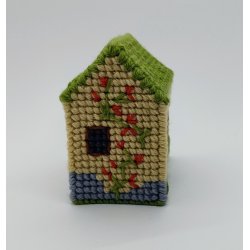 Hus, fritst�ende broderi. 