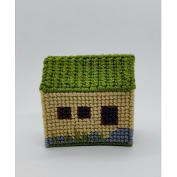 Hus, fritst�ende broderi. 