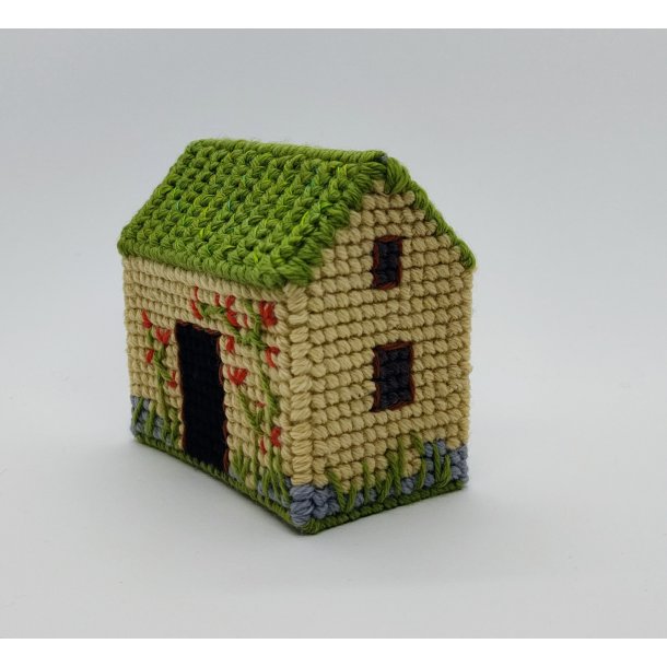 Hus, fritst�ende broderi. 