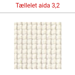 AIDA broderilrred 3,2 tr/cm 8"