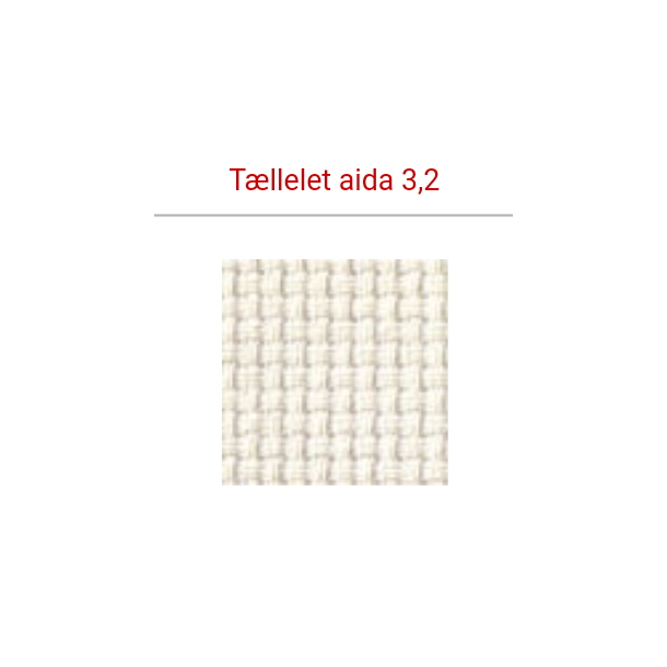 AIDA broderilrred 3,2 tr/cm 8"