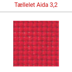 AIDA broderilrred 3,2 tr/cm 8"