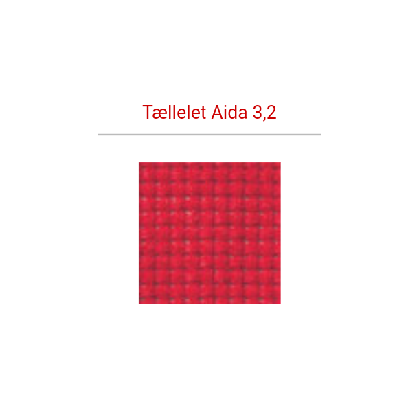 AIDA broderilrred 3,2 tr/cm 8"
