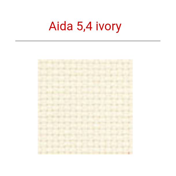 AIDA broderilrred 5,4 tr/cm 14"