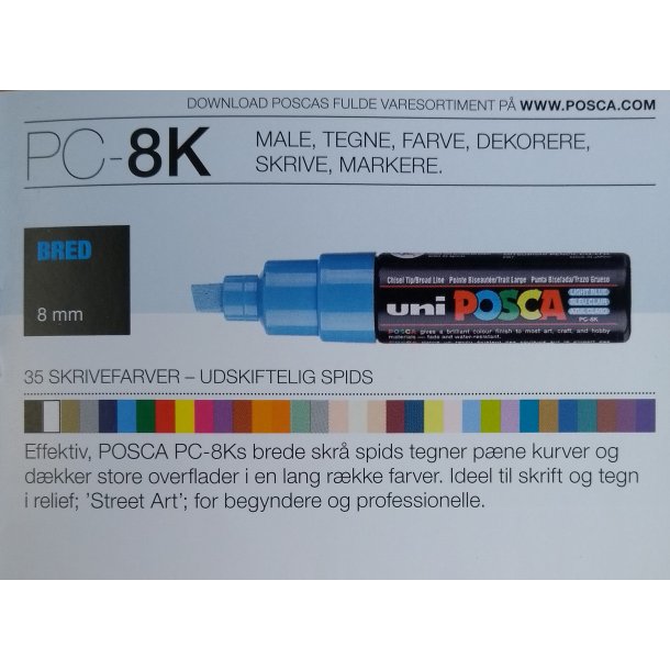 POSCA 8K og 17K