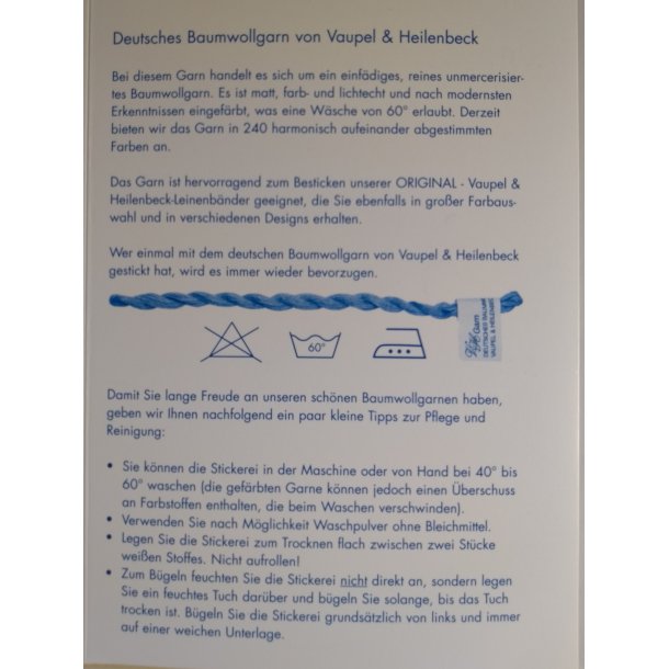 Tysk Bomuldsgarn V+H