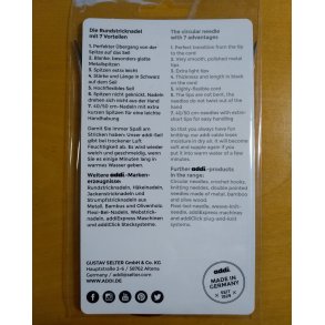 Rundpinde, addi lace needles, 